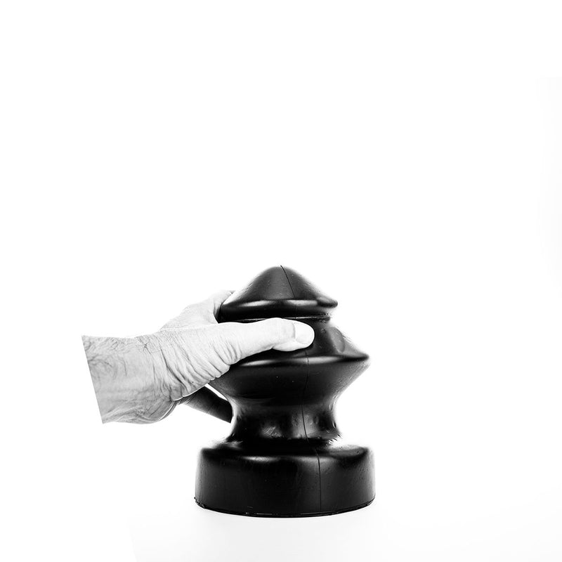 All Black - Buttplug - 14.5 x 19 cm - Zwart-Erotiekvoordeel.nl