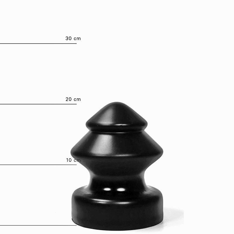 All Black - Buttplug - 14.5 x 19 cm - Zwart-Erotiekvoordeel.nl