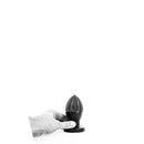 All Black - Buttplug - Met Groeven 12 x 5 cm - Zwart-Erotiekvoordeel.nl