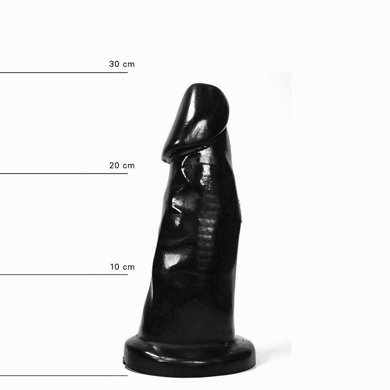 All Black - Dildo - 39 x 8.5 cm - Zwart-Erotiekvoordeel.nl