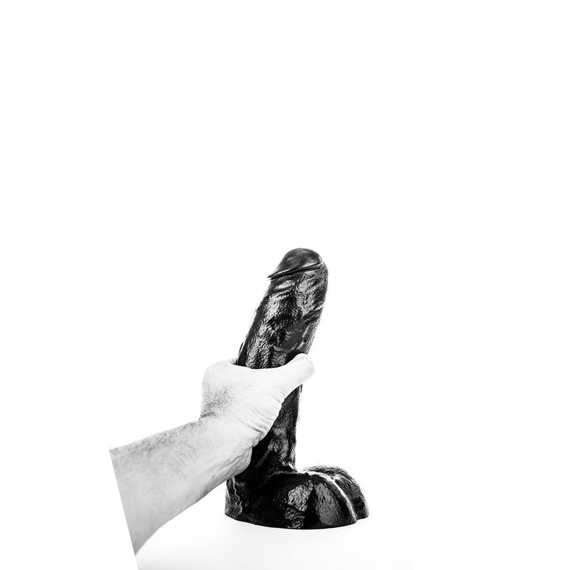 All Black - Klassieke Dildo 25,5 x 4,1 cm - Zwart-Erotiekvoordeel.nl