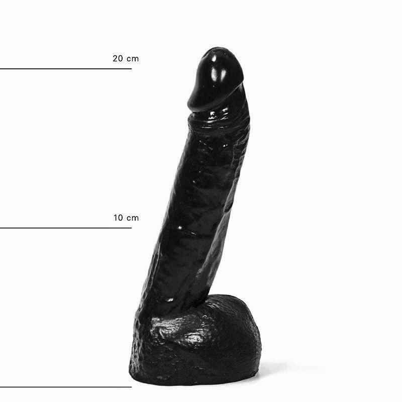 All Black - Realistische Dildo 22 x 4.5 cm