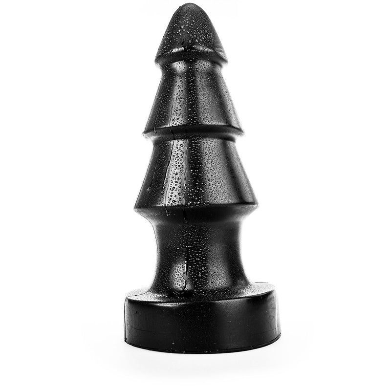 All Black - XXL Buttplug Met ribbels 40 cm - Zwart