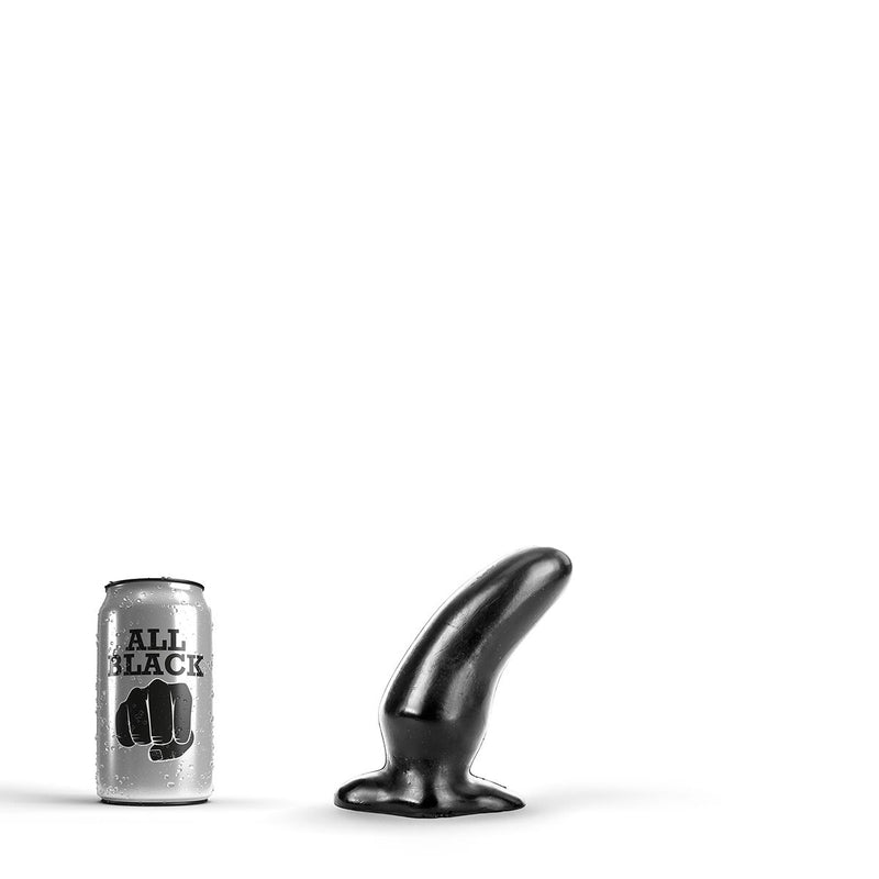 All Black - Zwarte Kromme Anaal Dildo 13 cm-Erotiekvoordeel.nl