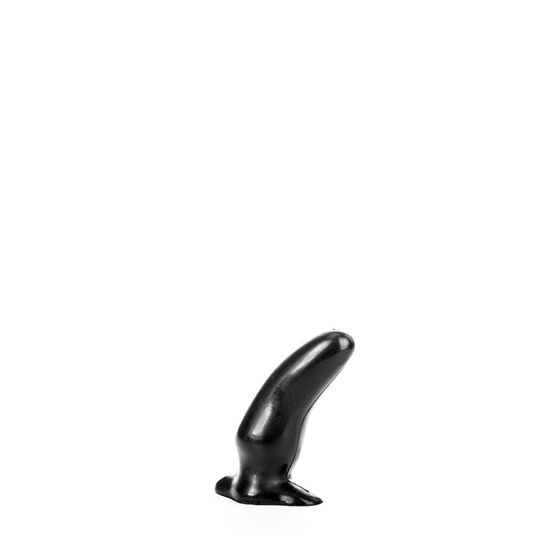 All Black - Zwarte Kromme Anaal Dildo 13 cm-Erotiekvoordeel.nl