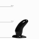 All Black - Zwarte Kromme Anaal Dildo 13 cm-Erotiekvoordeel.nl