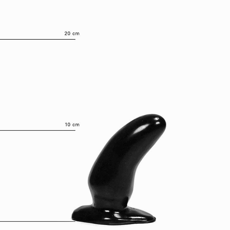 All Black - Zwarte Kromme Anaal Dildo 13 cm-Erotiekvoordeel.nl