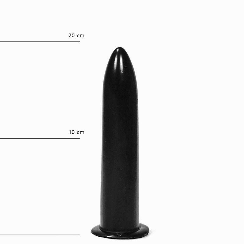 All Black - Zwarte anaal dildo Van 19 cm lang En Diameter 3.5 cm