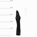 All Black - Zwarte realistische fisting dildo