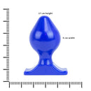 All Blue - Buttplug 17 x 9 cm - Blauw-Erotiekvoordeel.nl