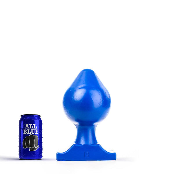 All Blue - Buttplug 22,5 x 12 cm - Blauw