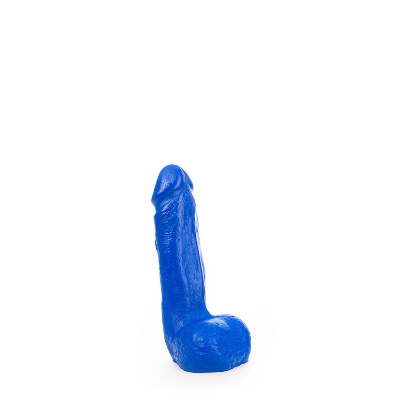 All Blue - Dildo Met Balzak 20 x 4,5 cm - Blauw