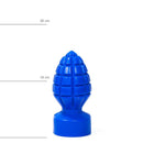 All Blue - Granaat Buttplug 15 x 6 cm - Blauw