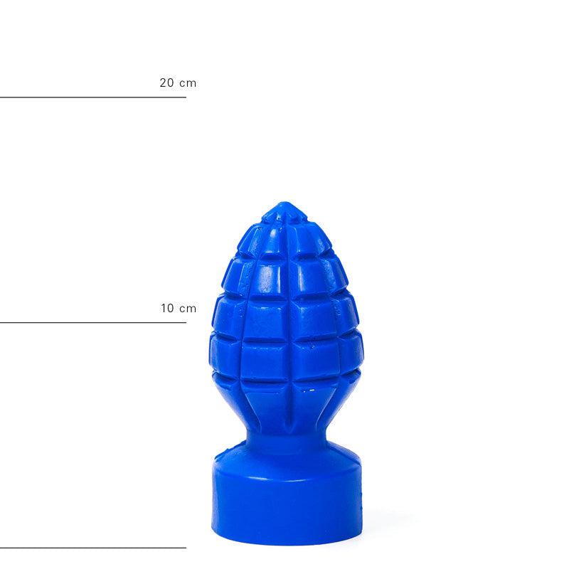 All Blue - Granaat Buttplug 15 x 6 cm - Blauw