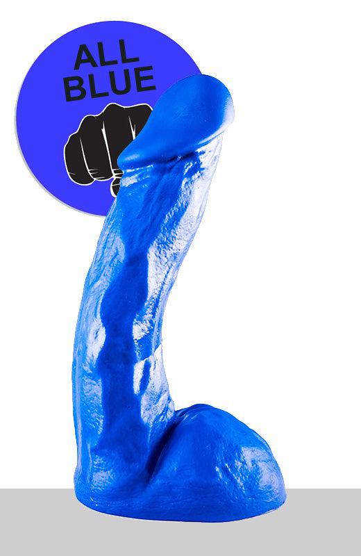 All Blue - Klassieke Dildo 23 x 5 cm - Blauw