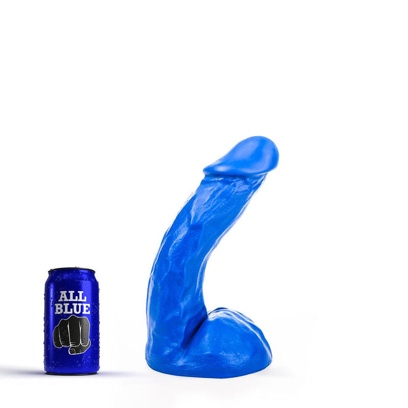 All Blue - Klassieke Dildo 23 x 5 cm - Blauw