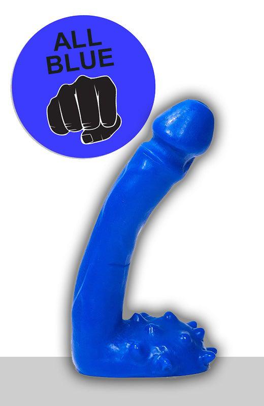 All Blue - Kleine Dildo Met Balzak 9 x 2.5 cm - Blauw