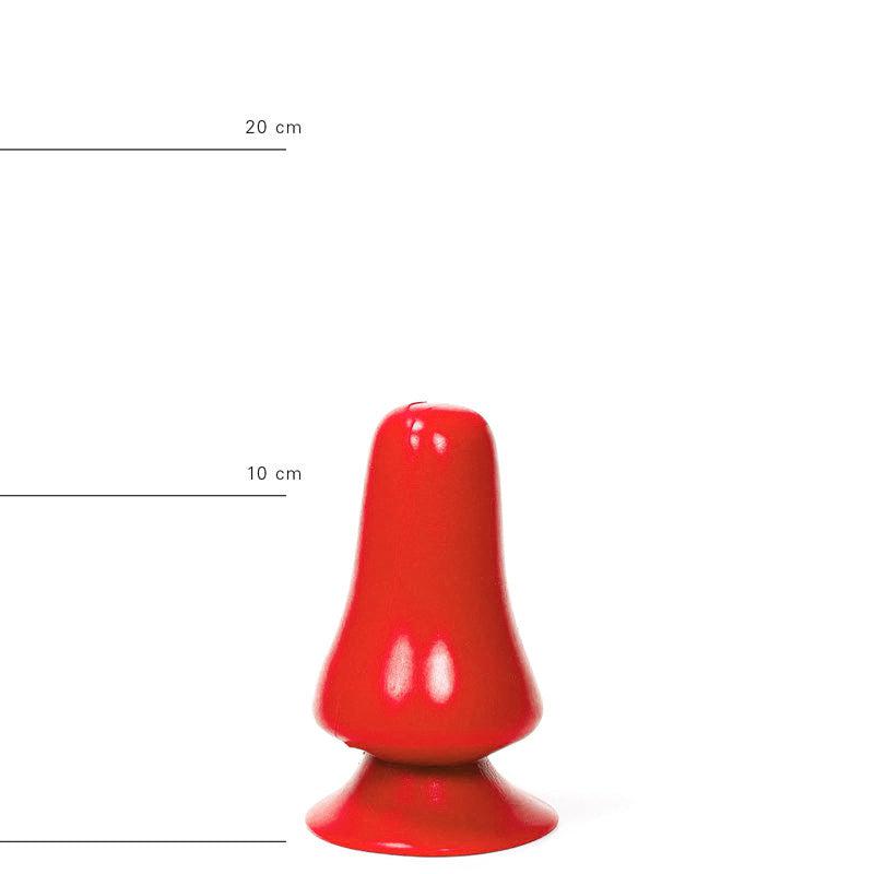 All Red - Buttplug 12 x 7 cm - Rood