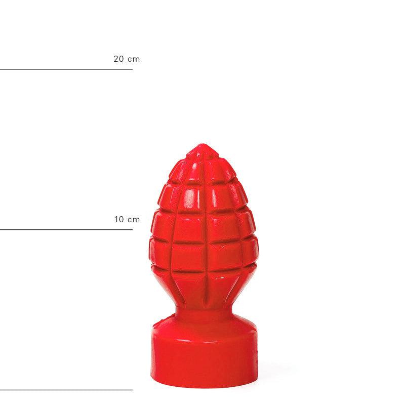 All Red - Buttplug 15 x 6 cm - Rood