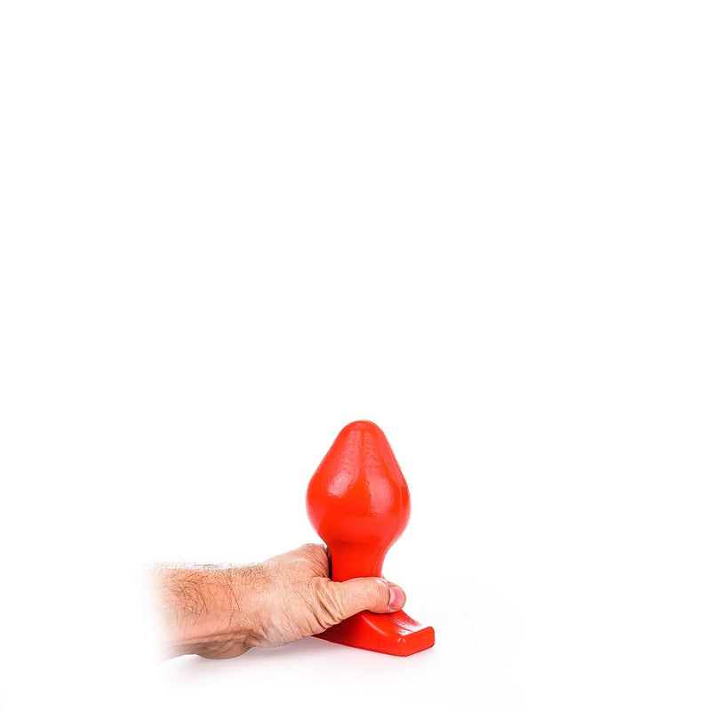 All Red - Buttplug 16 x 8 cm - Rood