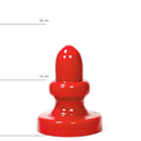 All Red - Buttplug 17 x 8 cm - Rood
