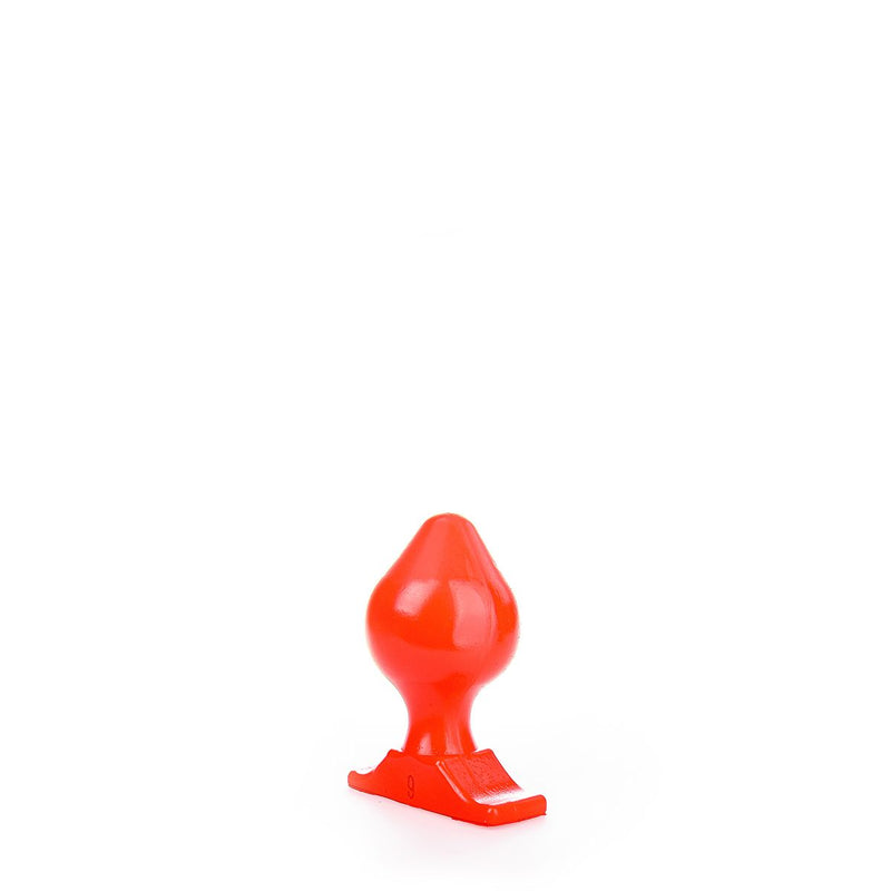 All Red - Buttplug 17 x 9 cm - Rood-Erotiekvoordeel.nl