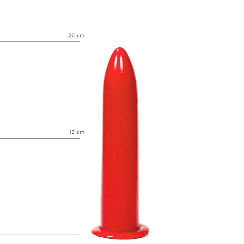 All Red - Dildo 19 x 3,5 cm - Rood