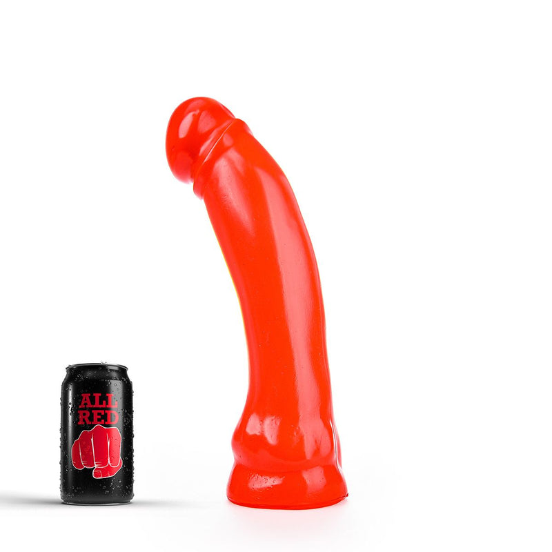 All Red - Dildo 33 x 7 cm - Rood-Erotiekvoordeel.nl