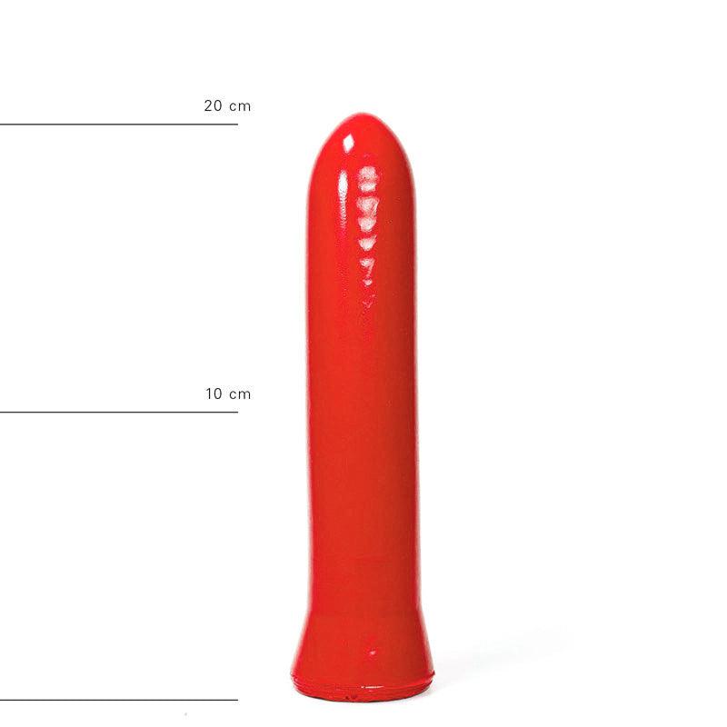 All Red - Gladde Rechte Dildo 22 x 5 cm - Rood