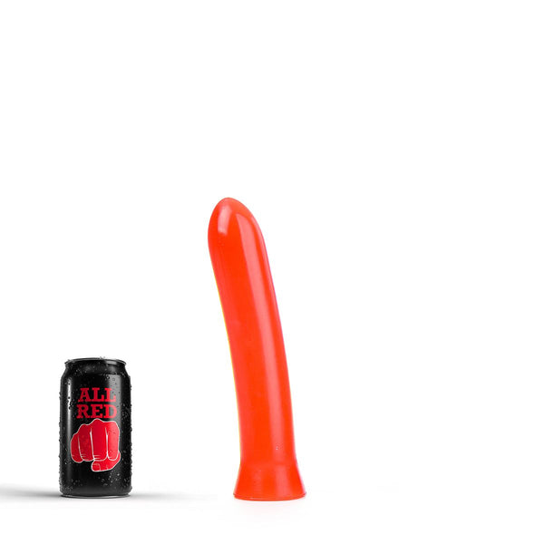 All Red - Gladde Rechte Dildo 22 x 5 cm - Rood