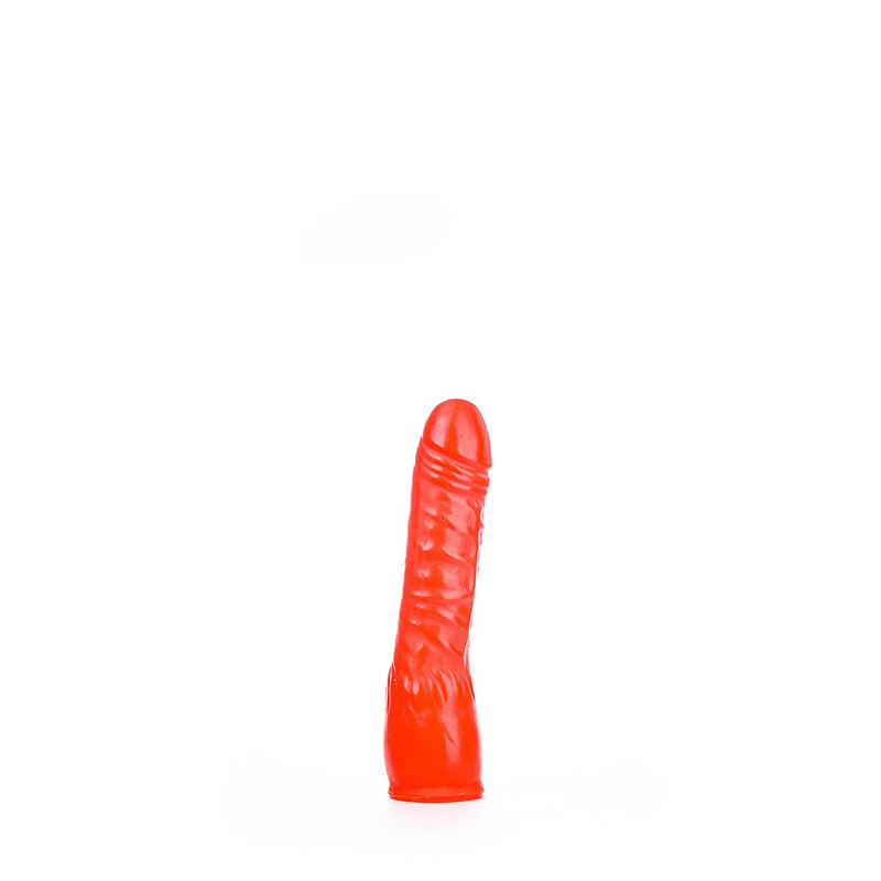 All Red - Licht Gebogen Dildo 20 x 4,5 cm - Rood