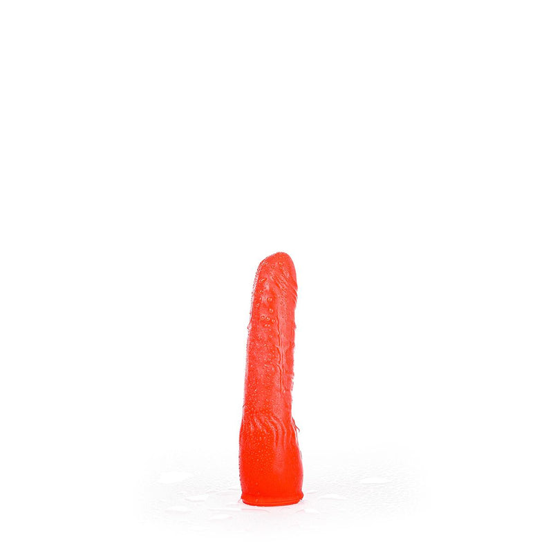 All Red - Licht Gebogen Dildo 20 x 4,5 cm - Rood