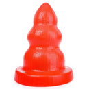 All Red - Triple Pleasure Buttplug - Rood