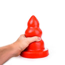 All Red - Triple Pleasure Buttplug - Rood
