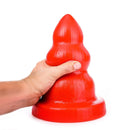 All Red - Triple Pleasure Buttplug - Rood
