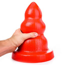 All Red - Triple Pleasure Buttplug - Rood