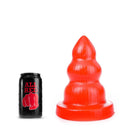 All Red - Triple Pleasure Buttplug - Rood