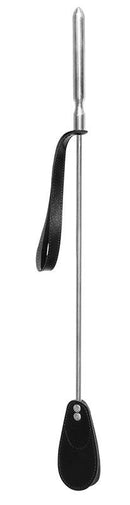 Aluminium Zweep Met Leren Flapje - 60 cm