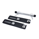 Bondage Bar Met Handboeien Van PU Leer - Zwart