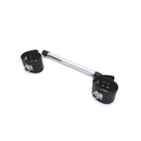 Bondage Bar Met Handboeien Van PU Leer - Zwart