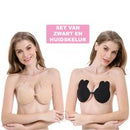 Bunny Plak BH met Clip |Strapless Push-up Effect | Zelfklevende Borst Lift | Onzichtbaar & Herbruikbaar| Cup A B C-Erotiekvoordeel.nl