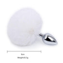 Buttplug Konijnenstaartje - Wit-Erotiekvoordeel.nl