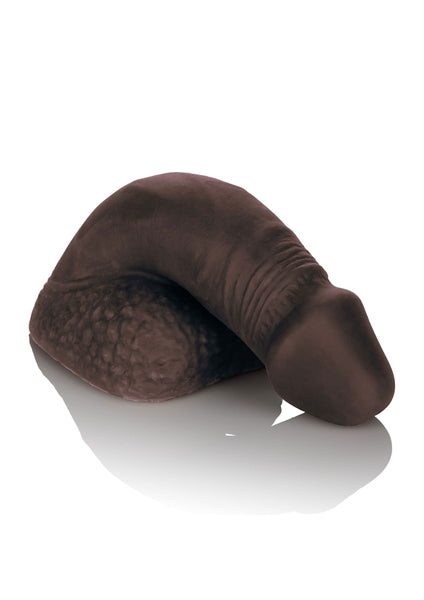 Calexotics - Siliconen Packing Penis - Slappe Penis - FtM Drag - 12,75 cm - chocolate/donkerbruin-Erotiekvoordeel.nl