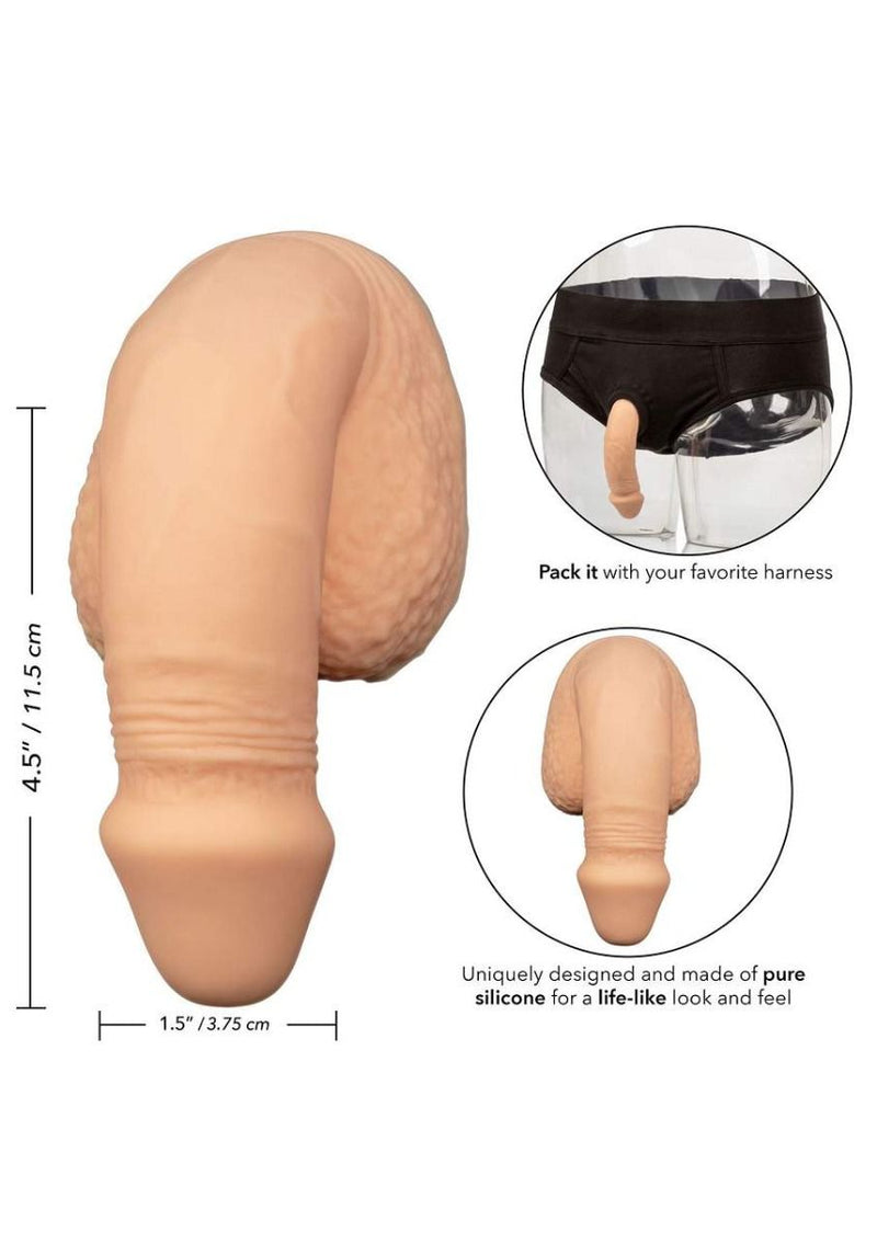 Calexotics - Siliconen Packing Penis - Slappe Penis - FtM Drag - 12,75 cm - lichte huidskleur-Erotiekvoordeel.nl