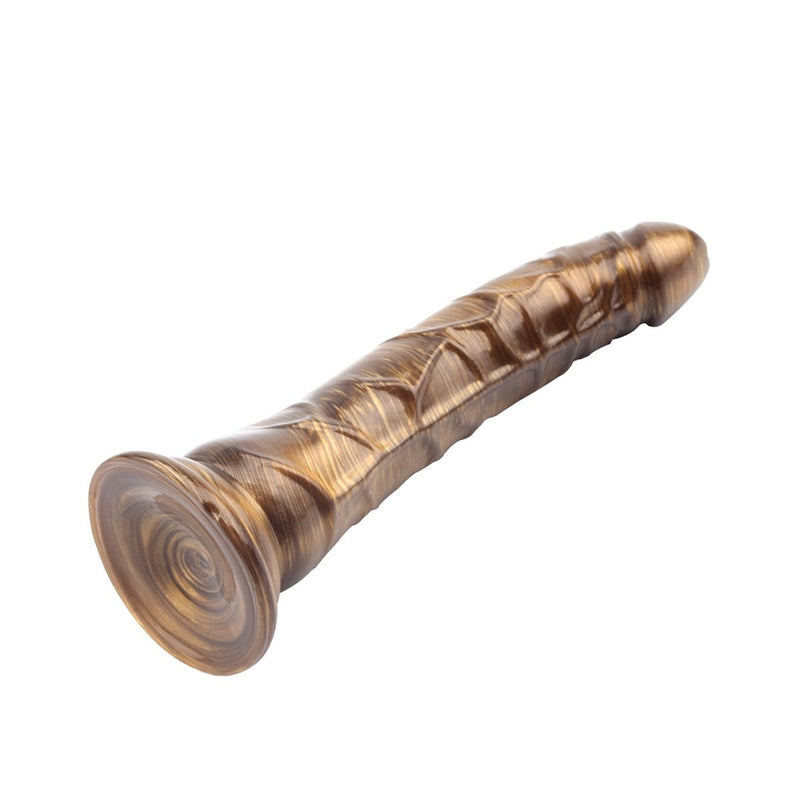 Chisa Novelties - Gold Dildo - 21,5 x 3,5 cm - Mike Hawk - Goud-Erotiekvoordeel.nl