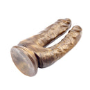 Chisa Novelties - Gold Dildo Voor Gelijktijdige Vaginale en Anale Penetratie - Dick Cumming - Goud-Erotiekvoordeel.nl