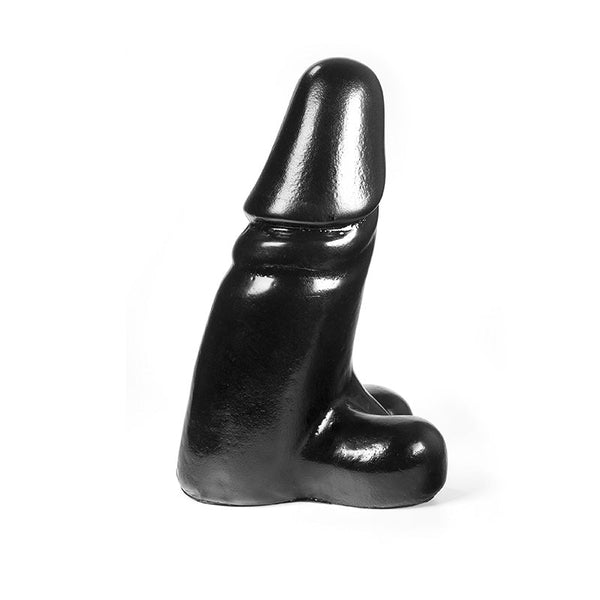 Dark Crystal - Dildo Met Balzak 35 x 12 cm - Zwart