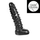 Dark Crystal - Dildo Met noppen 26,5 x 6 cm - Zwart