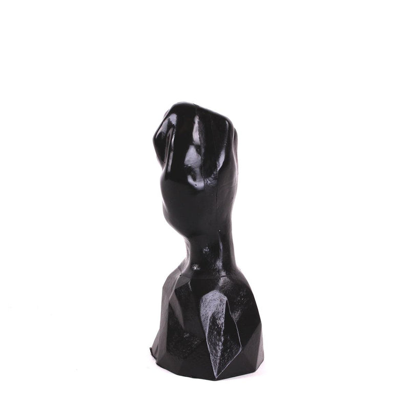 Dark Crystal - Fisting Dildo Met zware voet 24 x 10,8 cm - Zwart-Erotiekvoordeel.nl