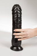 Dark Crystal - XXL Dildo 32 x 7 cm - Zwart-Erotiekvoordeel.nl